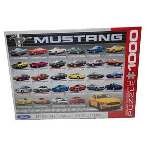 Ford Mustang Evolution Jigsaw Puzzle Eurographics 1000 pieces New